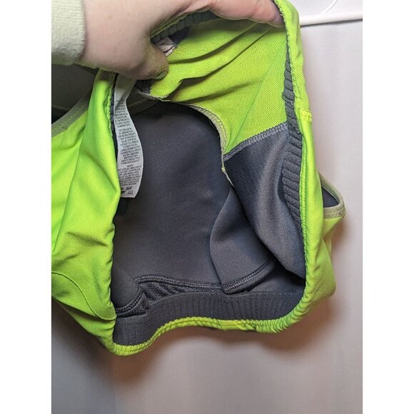 Nike Sports Bra Womens Large Yellow Compression Gym Training Running Outdoor Top - Picture 10 of 13